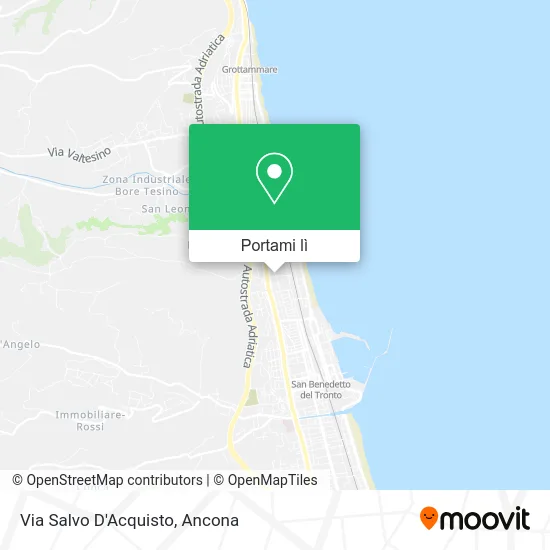 Mappa Via Salvo D'Acquisto