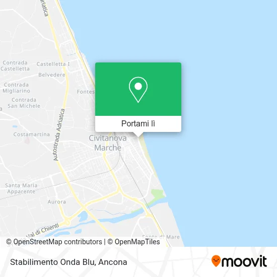 Mappa Stabilimento Onda Blu