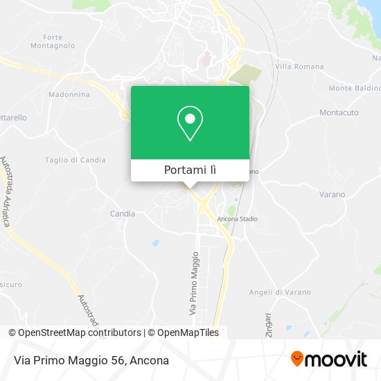 Mappa Via Primo Maggio  56