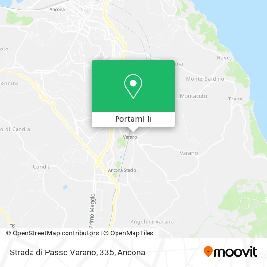 Mappa Strada di Passo Varano, 335