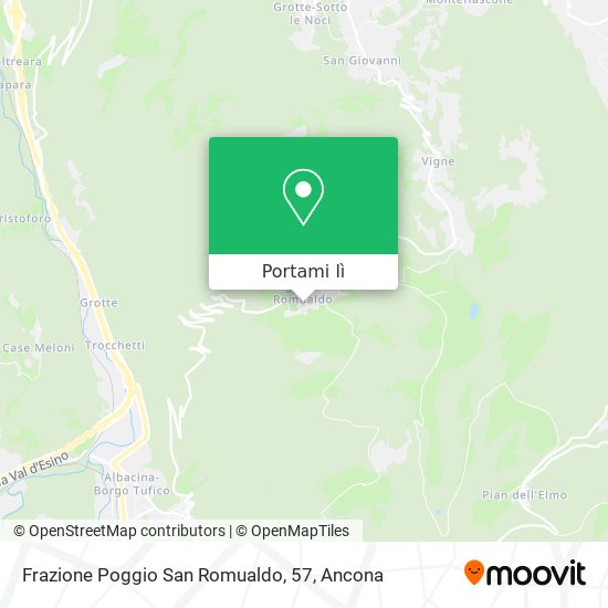 Mappa Frazione Poggio San Romualdo, 57