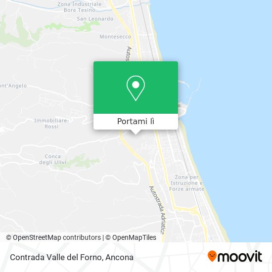 Mappa Contrada Valle del Forno