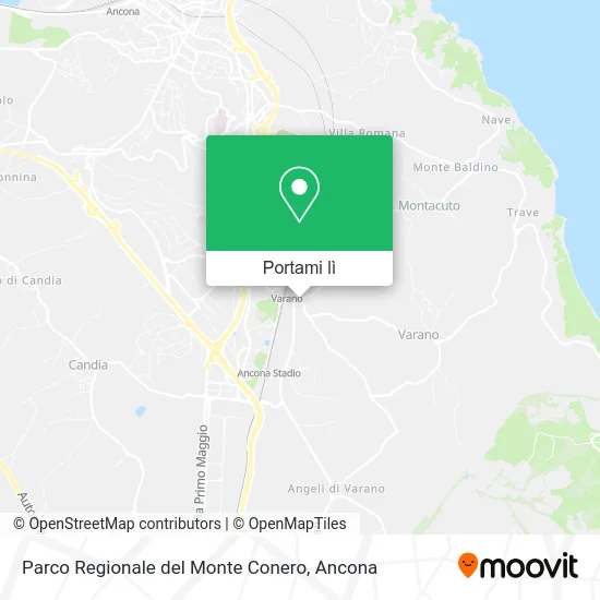 Mappa Parco Regionale del Monte Conero