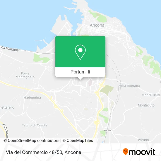 Mappa Via del Commercio 48/50