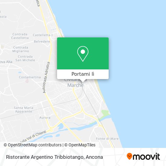 Mappa Ristorante Argentino Tribbiotango