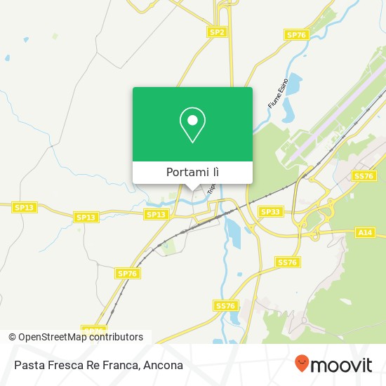 Mappa Pasta Fresca Re Franca, Via Castelfidardo, 6 60033 Chiaravalle