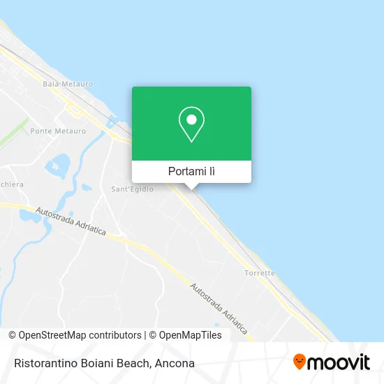 Mappa Ristorantino Boiani Beach
