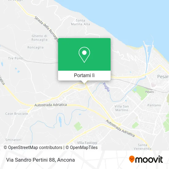 Mappa Via Sandro Pertini 88