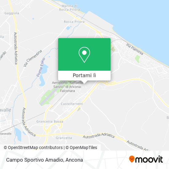 Mappa Campo Sportivo Amadio