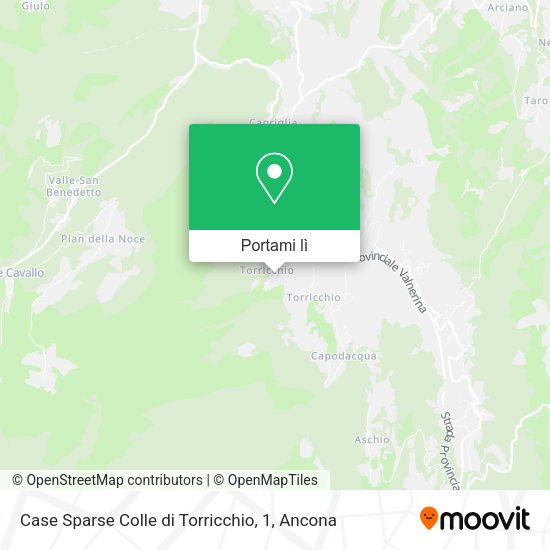 Mappa Case Sparse Colle di Torricchio, 1