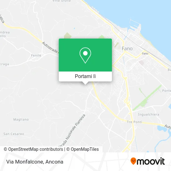 Mappa Via Monfalcone