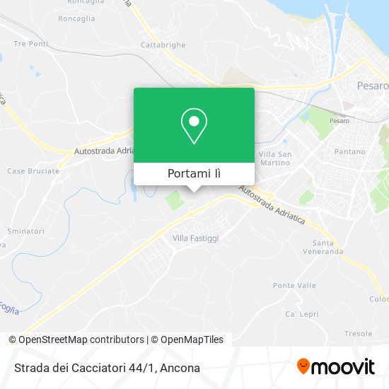 Mappa Strada dei Cacciatori 44/1
