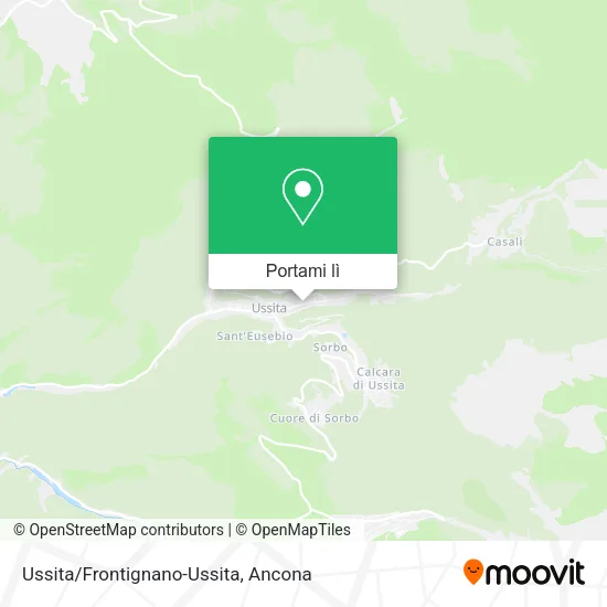 Mappa Ussita/Frontignano-Ussita