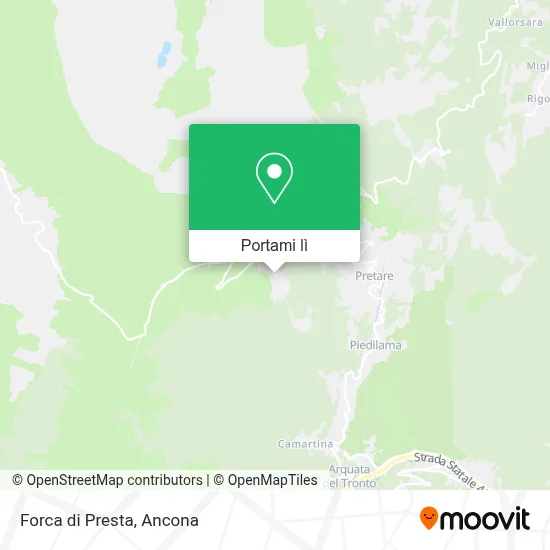 Mappa Forca di Presta