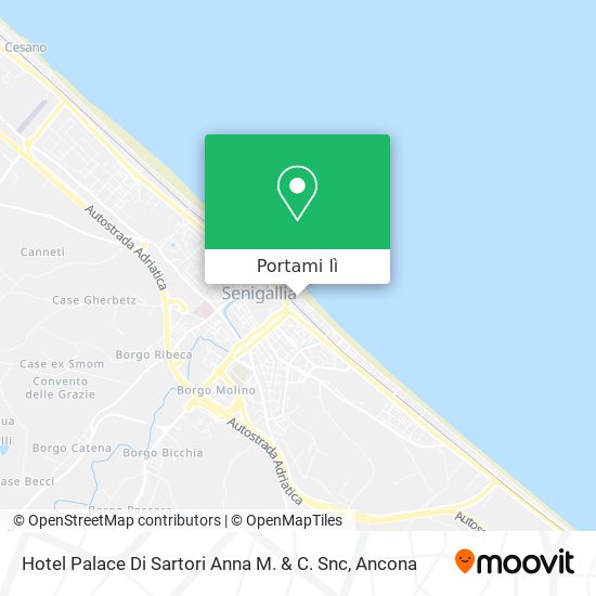 Mappa Hotel Palace Di Sartori Anna M. & C. Snc