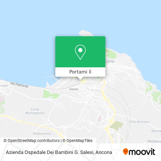 Mappa Azienda Ospedale Dei Bambini G. Salesi