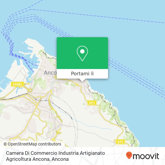 Mappa Camera Di Commercio Industria Artigianato Agricoltura Ancona