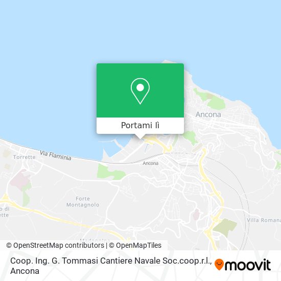 Mappa Coop. Ing. G. Tommasi Cantiere Navale Soc.coop.r.l.