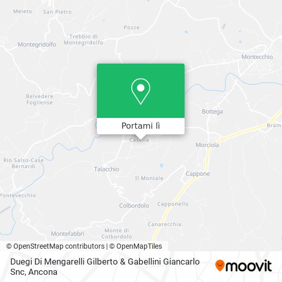 Mappa Duegi Di Mengarelli Gilberto & Gabellini Giancarlo Snc