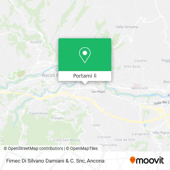 Mappa Fimec Di Silvano Damiani & C. Snc