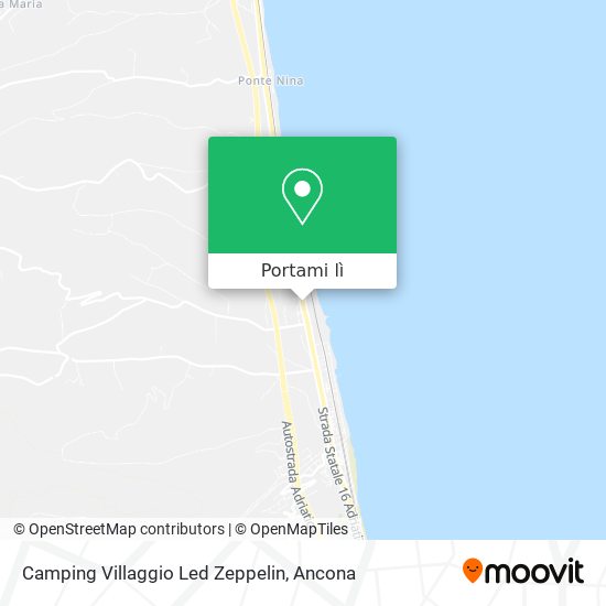 Mappa Camping Villaggio Led Zeppelin