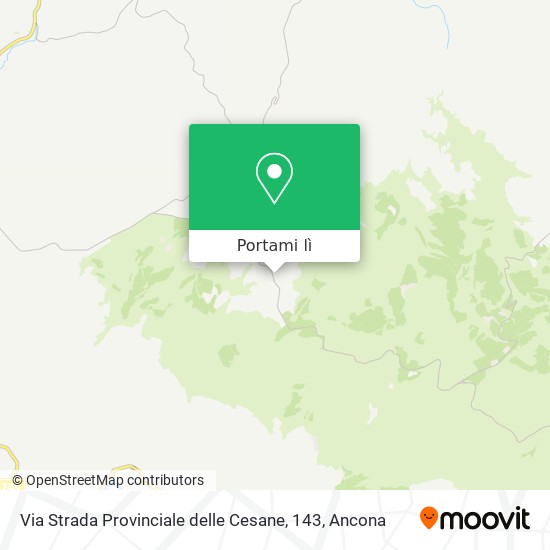 Mappa Via Strada Provinciale delle Cesane, 143