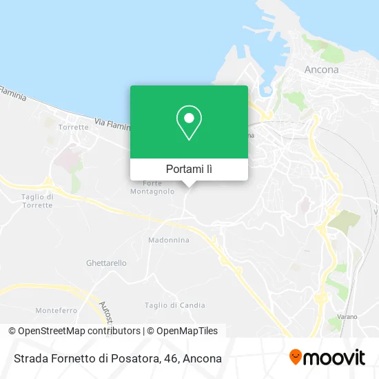 Mappa Strada Fornetto di Posatora, 46