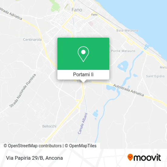 Mappa Via Papiria 29/B