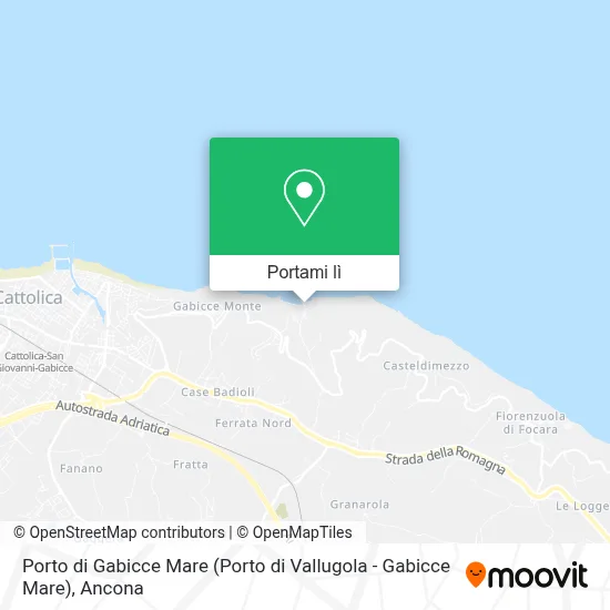 Mappa Porto di Gabicce Mare