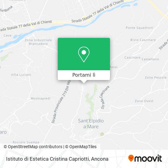 Mappa Istituto di Estetica Cristina Capriotti