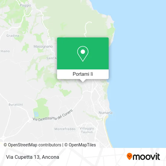 Mappa Via Cupetta 13