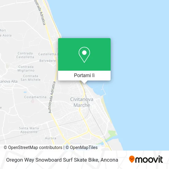 Mappa Oregon Way Snowboard Surf Skate Bike