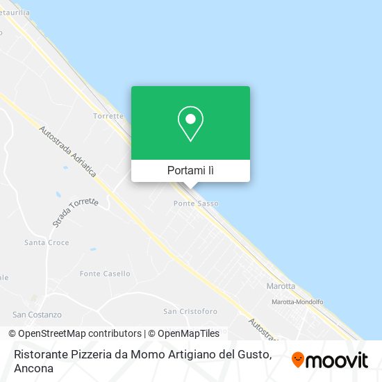 Mappa Ristorante Pizzeria da Momo Artigiano del Gusto