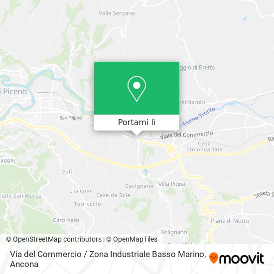 Mappa Via del Commercio / Zona Industriale Basso Marino