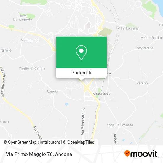 Mappa Via Primo Maggio  70