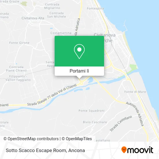 Mappa Sotto Scacco Escape Room