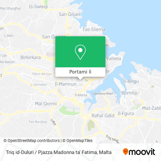Mappa Triq id-Duluri / Pjazza Madonna ta' Fatima
