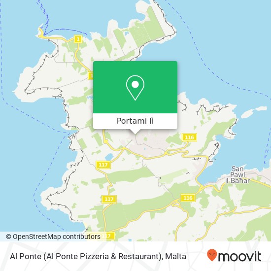 Mappa Al Ponte (Al Ponte Pizzeria & Restaurant)