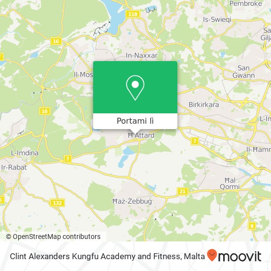 Mappa Clint Alexanders Kungfu Academy and Fitness