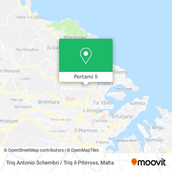 Mappa Triq Antonio Schembri / Triq il-Pitirross