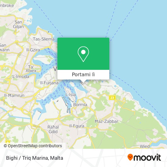 Mappa Bighi / Triq Marina