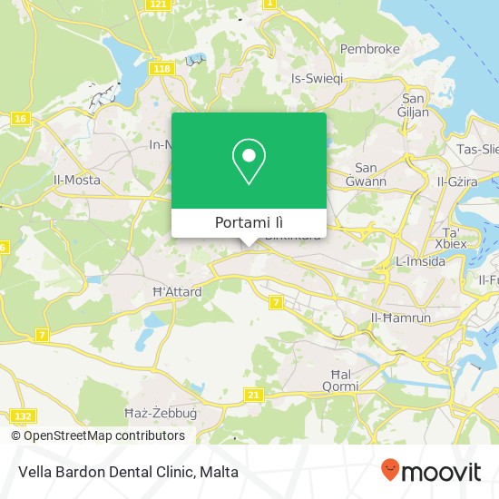 Mappa Vella Bardon Dental Clinic