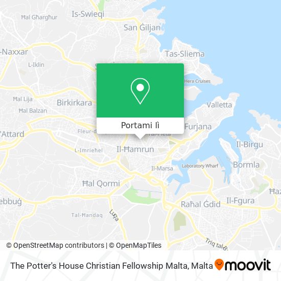 Mappa The Potter's House Christian Fellowship Malta
