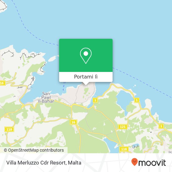 Mappa Villa Merluzzo Cdr Resort