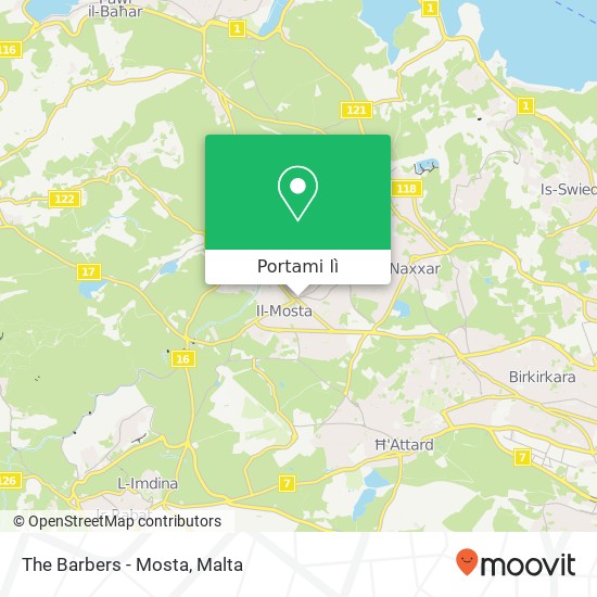 Mappa The Barbers - Mosta