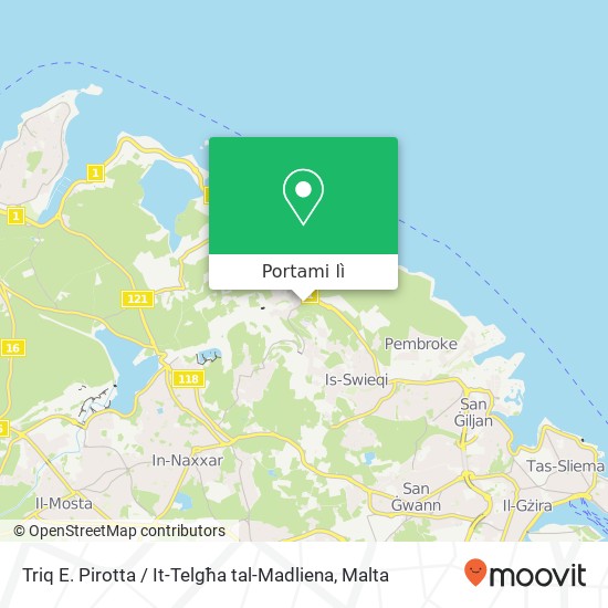 Mappa Triq E. Pirotta / It-Telgħa tal-Madliena