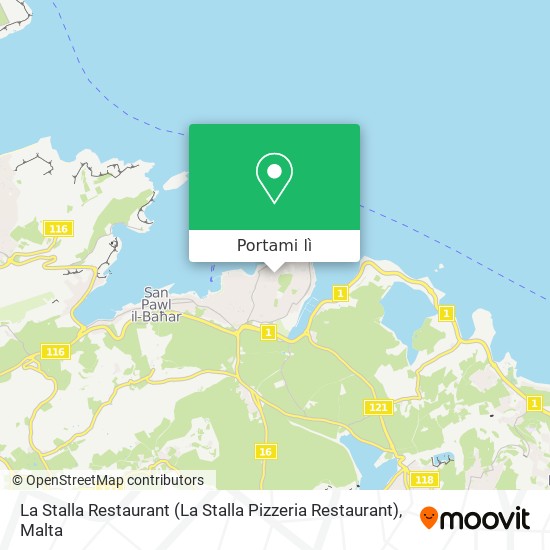 Mappa La Stalla Restaurant