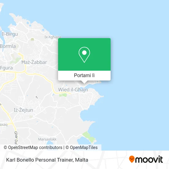 Mappa Karl Bonello Personal Trainer