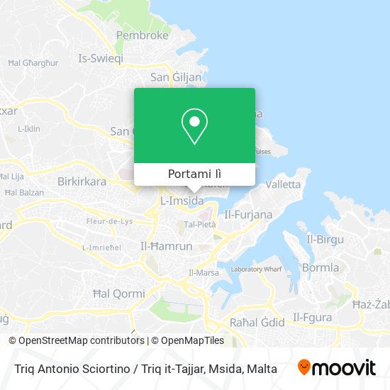 Mappa Triq Antonio Sciortino / Triq it-Tajjar, Msida