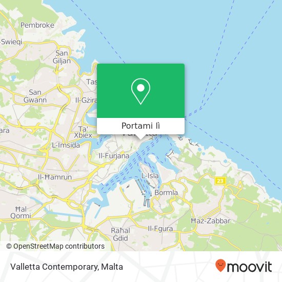 Mappa Valletta Contemporary